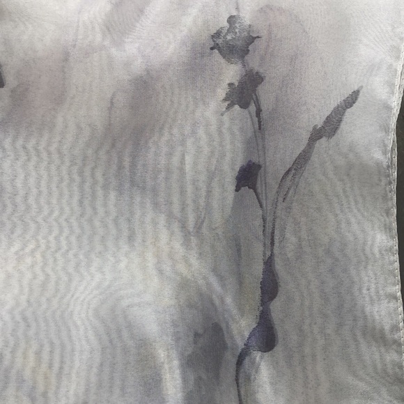 VTG JAGO Very Unique Oblong Scarf with delicate floral design EC - Picture 8 of 15